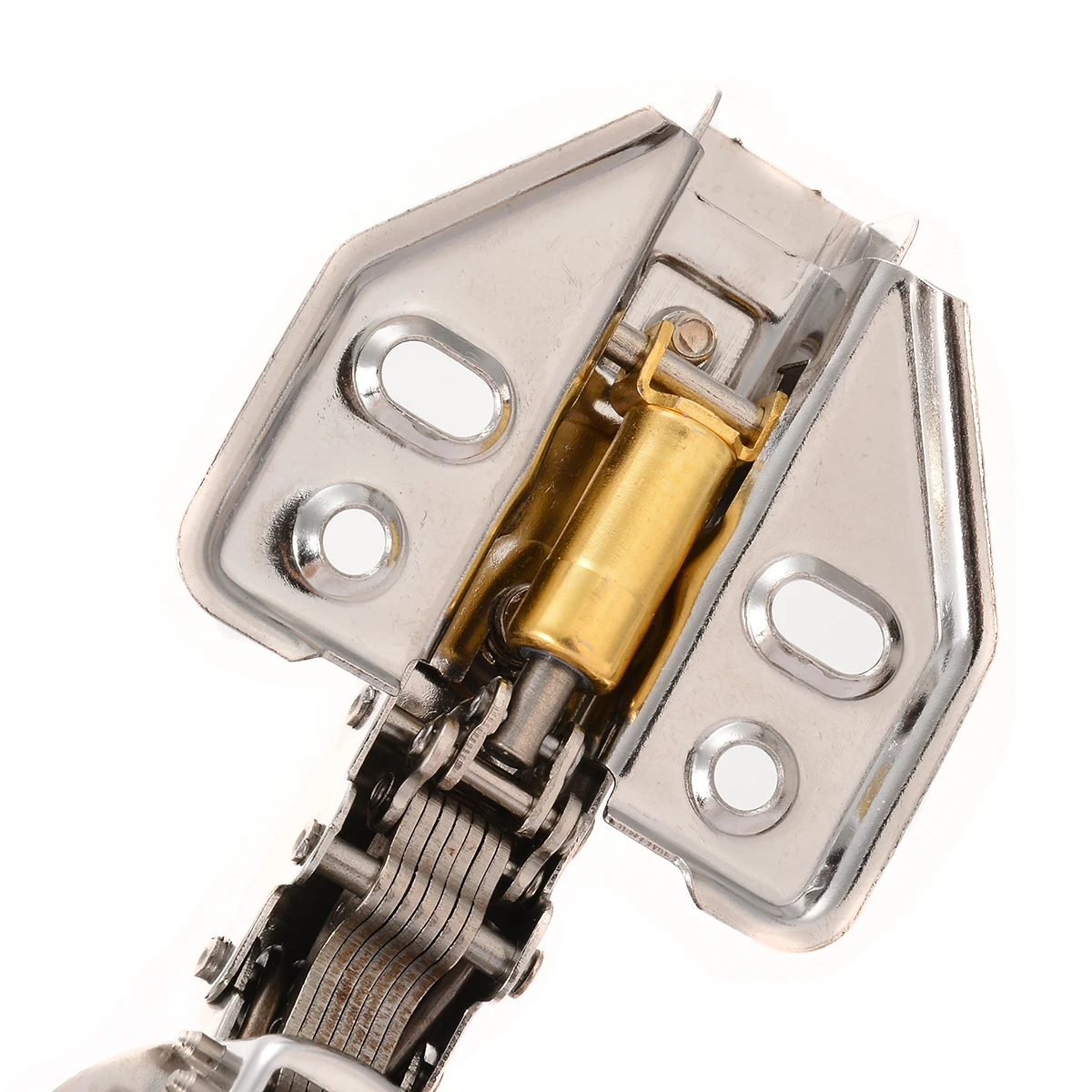 No-Drilling Hole Cabinet Hinge Bridge Shaped Hinge Buffer Stainless Steel Cabinet Cupboard Door Hinges Furniture Hardware