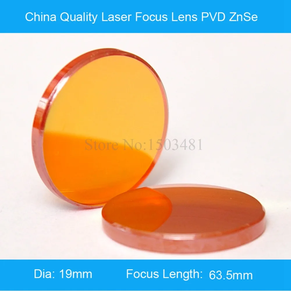 Китай ZnSe лазерной линзы 3 шт./лот Dia19mm стеклами FL 63,5 мм для Co2 лазерной резки гравировка резак машина части
