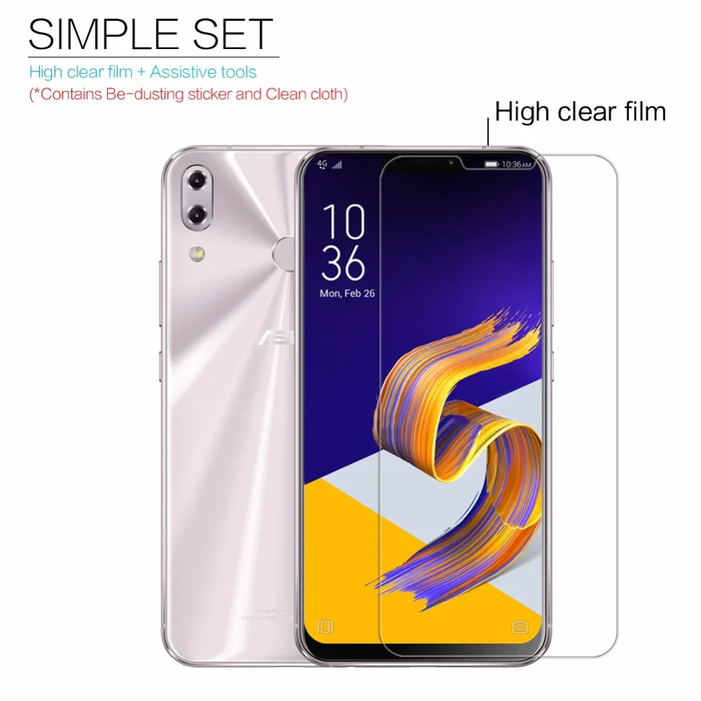 

for Asus Zenfone 5 2018 Screen Protector Nillkin Clear / Matte Soft Plastic Film for Asus Zenfone 5 ZE620KL 2018 Not Glass