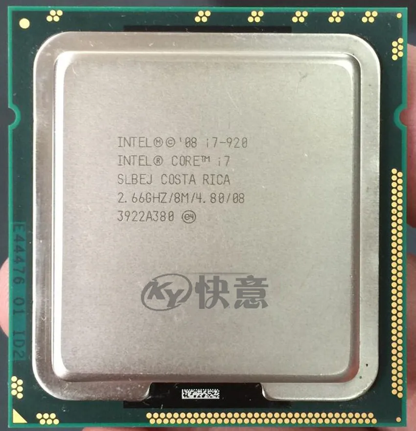 Процессор Intel Core процессор SLBCH/SLBEJ 2 66 ГГц четырехъядерный L3 8 м разъем LGA1366 I7 920 100%