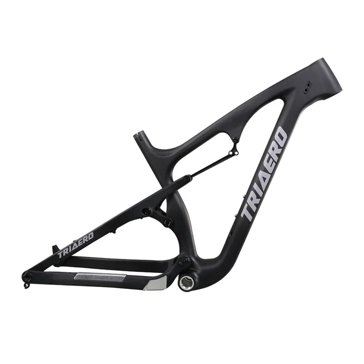

Snow bicycle frame carbon fat bike frame suspension with travel 120mm