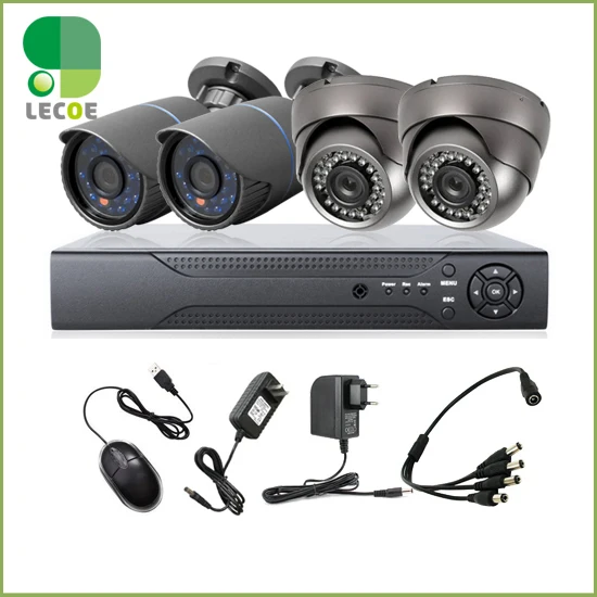 4CH CCTV Kit DVR HDMI 1200TVL IR Weatherproof Outdoor HD Analog Cameras