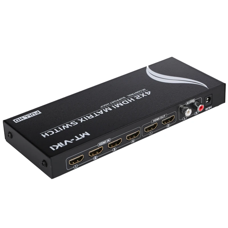 Usb выключатель HDMI 4 в 2 1080P 4K|mt-viki|audio inhdmi l |