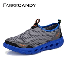 FABRECANDY Men Shoes 2017 Fashion Brand Mesh Shoes High Quality Breathable Slip on Summer Casual Shoes