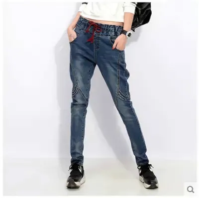 2016 baggy harem pants trousers women The New stretch jeans women vaqueros mujer pantalon femme