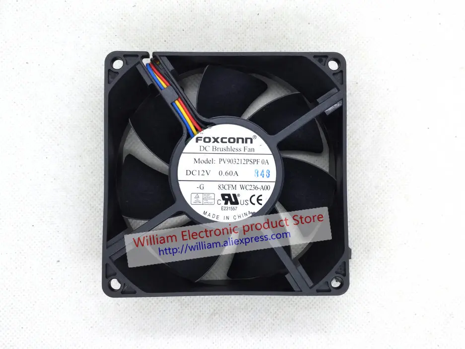 Новый оригинальный Компьютерный Вентилятор охлаждения FONSONING PV903212PSPF 0A 12V 0.60A 90*90*32