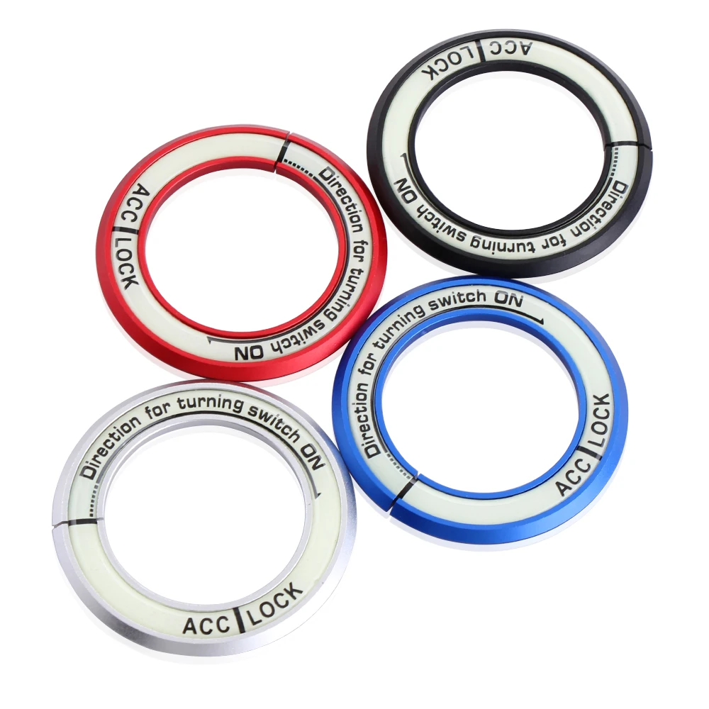 

Luminous Ignition Key Ring Switch Cover Sticker For KIA RIO Solaris Sportage Soul Forte K3 Sorento Ix35 For XV Forester