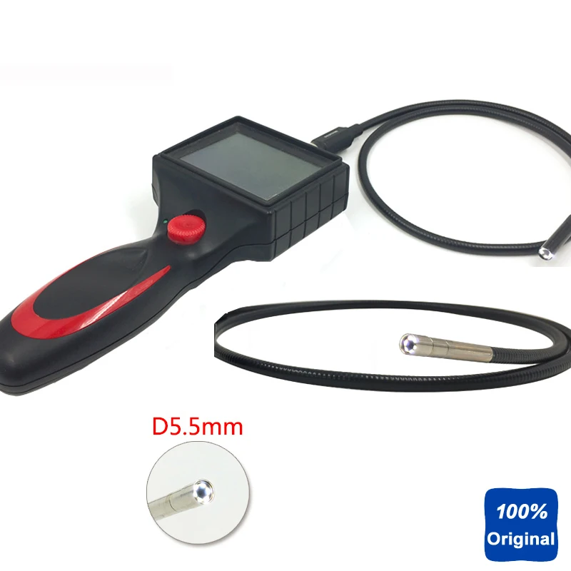 IP67 Waterproof Camera Borescope OD 5.5mm Video Inspection Endoscope