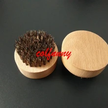 500 шт./лот Быстрая Индивидуальные натурального круглой древесины бука щетина дикого кабана борода Кисточки Размеры: 6.5*3.6 см