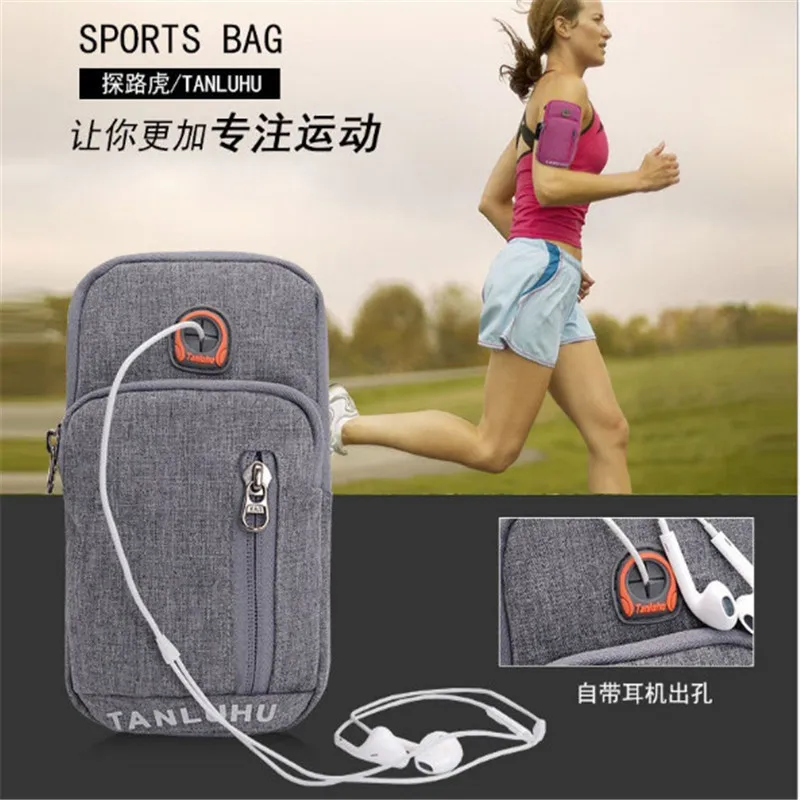 

Running Bag TANLUHU 380 Nylon Sports Bag For Mobile Phone Case Men Women Adjustable Wrist Bag Arm Bag