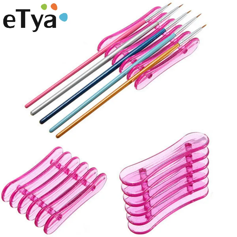 

Nail Art Brush Holder Set Pen Displayer Stand Tools Acrylic UV Gel Brush Rest Holders for Nail Decorations nail tools