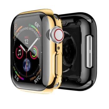 

Smartwatch Soft Strap Accessories For Mi Band 4 2PC Electroplate Soft TPU Protector Case Cover For Apple Watch Serie 4 44mm