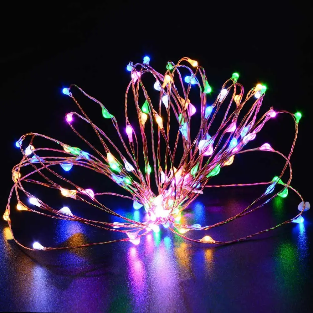 2pcs string lights micro 100 leds super bright led rope lights