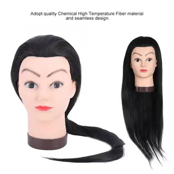 

Training Head Hairdressing Training Styling Practice Colors Dummy Mannequin Head with Hair Mannequinfor Hairstyles