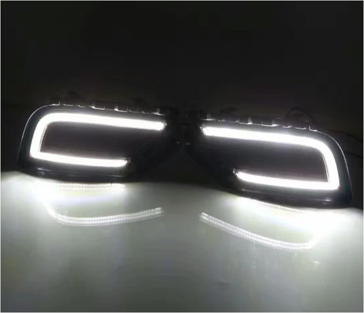 

Car styling 2PCS Rear fog lamp tail light LED DRL Daytime running light For VW DBORA DRL Signal light warning reflector light