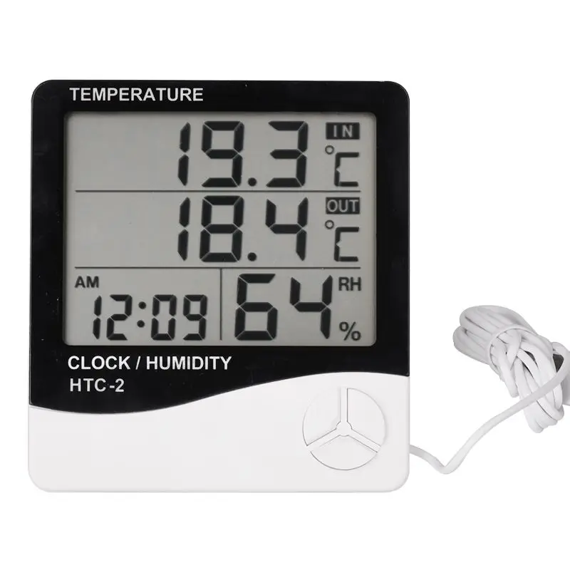 Room Indoor and Outdoor Electronic Temperature Humidity Meter Digital