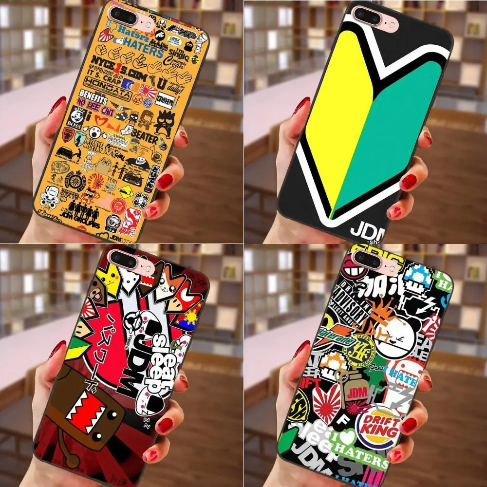 

Japan Car Jdm Sticker Bomb For Galaxy C5 C7 J1 J2 J3 J330 J5 J6 J7 J730 2017 Ace Core Duo Max Mini Plus Prime Pro Soft Printing