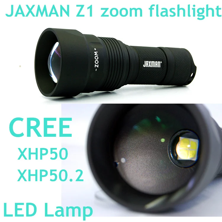 Фонарик JAXMAN Z1 с аккумулятором 26350 масштабируемый фонарь светодиодный фонарик CREE