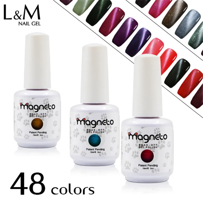 Get 6 Pcs Nail Gel Soak Off Uv Color Gel Polish Led Cat Eyes