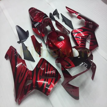 

Custom motorcycle article for CBR600RR 2003-2004 F5 Fairing+Free Screws+Injection mold black flames ABS Plastic