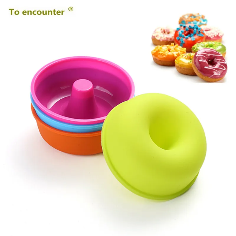 24 Pack Silicone Donut Maker Round Doughnut Mold DIY Desserts Sweet