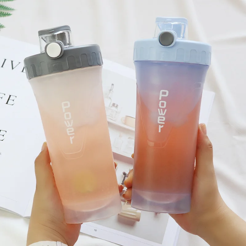 Large Capacity Shake bottle plastic sports water bottle protein shaker