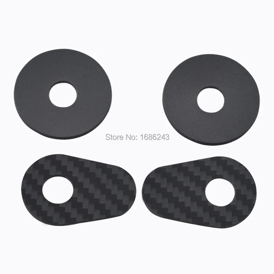 4 x Motorcycle Black Turn Signal Adapter Plates Fits For Yamaha YZF R6 S R1 FZ09in Covers