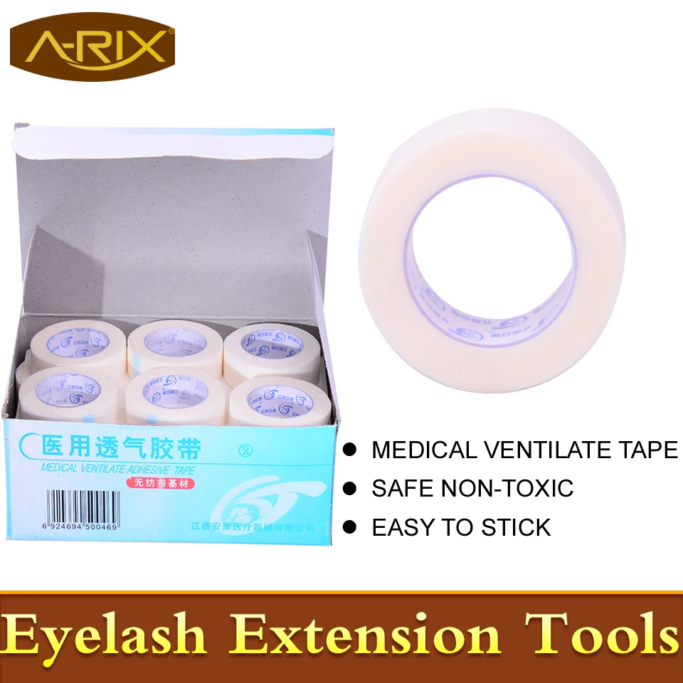 

5pcs Medical Ventilate Adhesive Tape for eyelash extension High Quality non-woven tape professional makeup tools A-RIX Brand