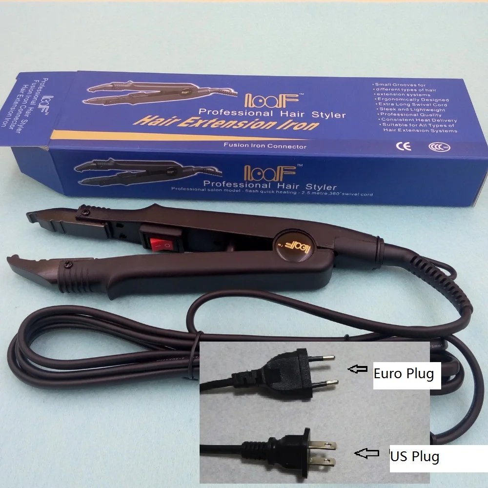 Hair Extension Iron Keratin Bonding Tools Fusion Heat Connector Wandin Connectors from Hair