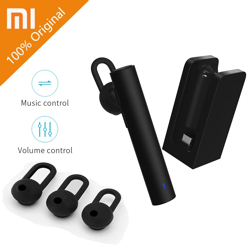 Original Xiaomi Bluetooth Headset Youth version 4.1 with Charging Seat Young Headphones Earphone LYEJ02LM Build-in Mic