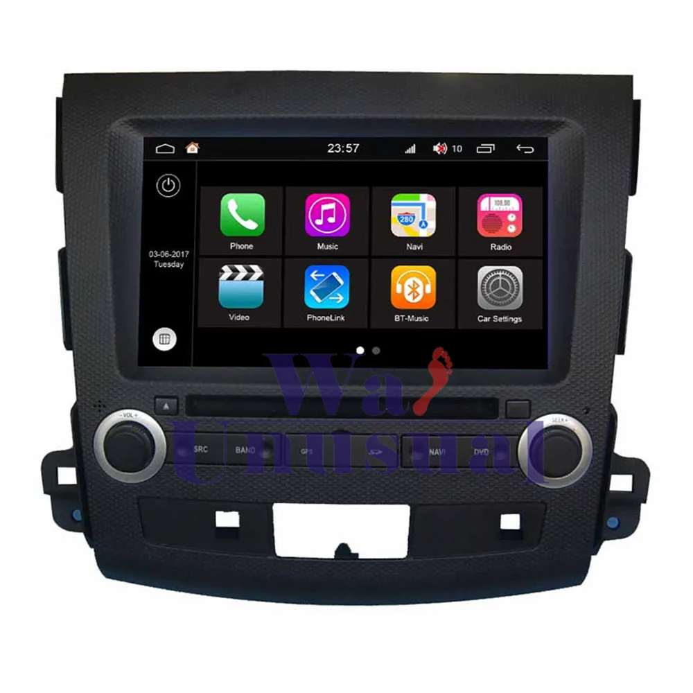 Top WANUSUAL 8" WINCA S190 Android 7.1 Quad Core 2G+16G Car Multimedia Player for Mitsubishi Outlander 2005- with BT WIFI 1024*600 9
