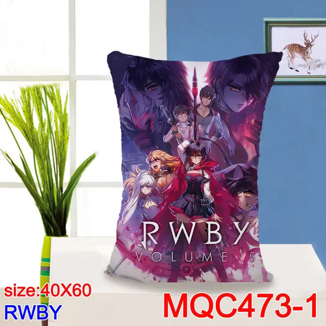 40x60CM Hot Anime RWBY Pillow covers Decorative pillows cushions Soft