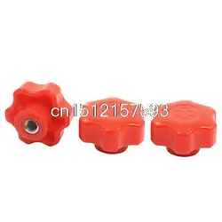 

Replacement M10 Female Thread 50mm Dia Hex Head Grip Clamping Knob 3pcs