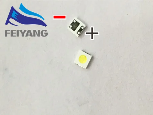 100 шт. для WOOREE UNI LED подсветка LCD TV bead 3 в 1 Вт 3535 SMD лампа холодная белая