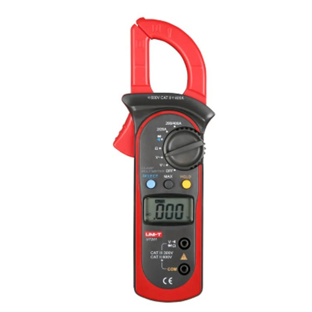 

Digital Clamp Meter UT201 AC/DC Current Voltage Meter Auto range Voltmeter Ameter Capacitance Resistance Tester