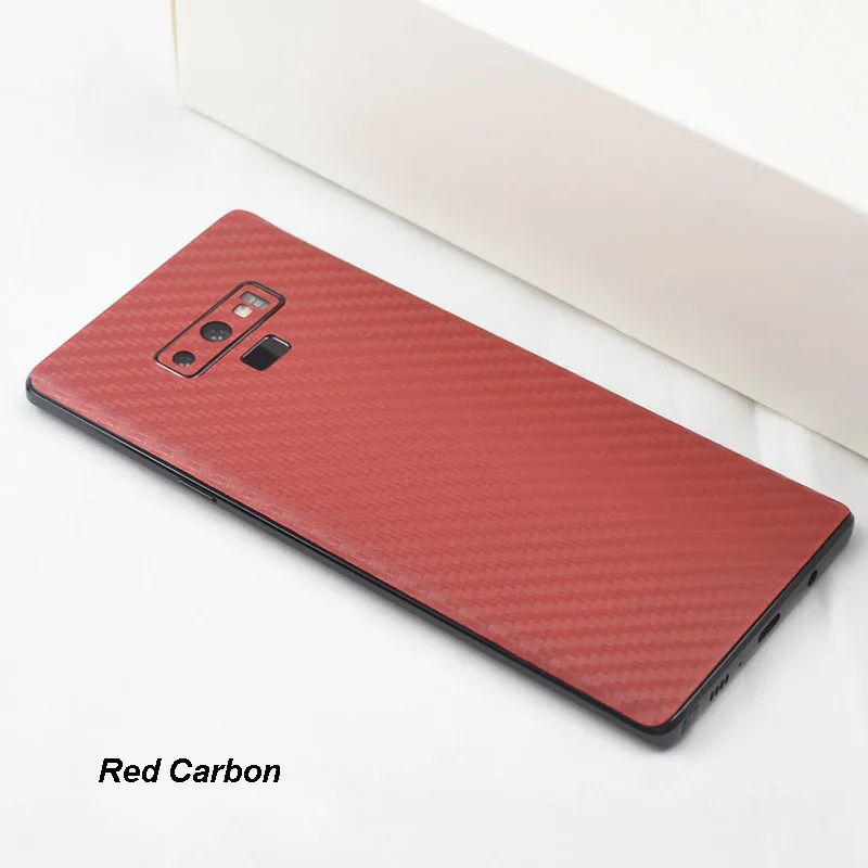 3D Carbon Fiber Skins Protective Film Wrap Skin Phone Back Paste Protective Film Sticker For SAMSUNG Note 9 Pure Color Sticker (3)