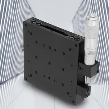 

linear SEMX100-AS Manual Slide Table Trimming Platform Linear Stage Cross Roller Guide 100 * 100mm linear rails and bearings