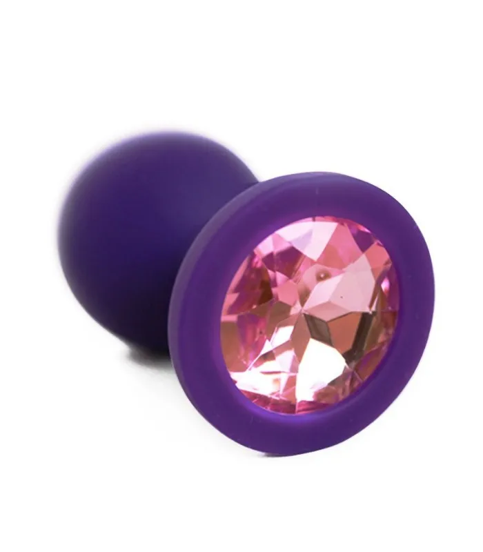 Small Medium Large Silicone Butt Plug with Crystal Jewelry Smooth Touch Anal Plug Anal Sex Toys for Woman Men Gay04
