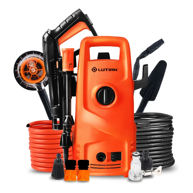 

LT202 220V Series motor high pressure cleaner portable car washer vehicle washing floor cleaning device 1.2W 100bar 5.5L/min