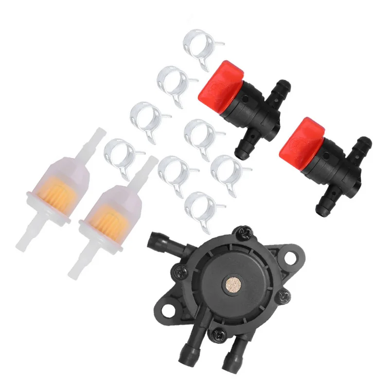 

Hot Sale Fuel Pump Filter Fuel Cut-off Valves Kit For Kohler Briggs & Stratton 808656