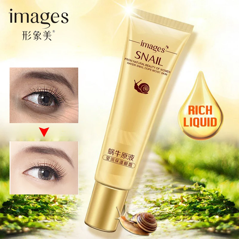 

2018 New Snail Extract Anti Wrinkle and Eye Bag Hyaluronic Acid Eye Cream Remove Dark Circles Facial Skin Care Snail Cream