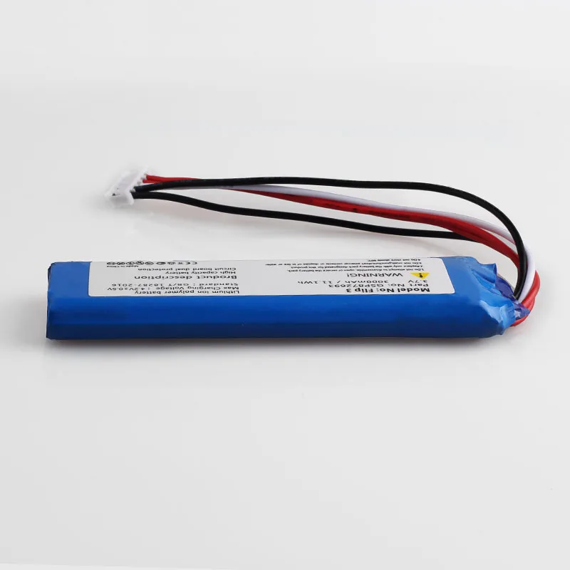 GSP872693 3,7 mah 3000 v литий-ионная аккумуляторная батарея для JBL Flip 3 флип 3 серый GSP872693 P763098 03