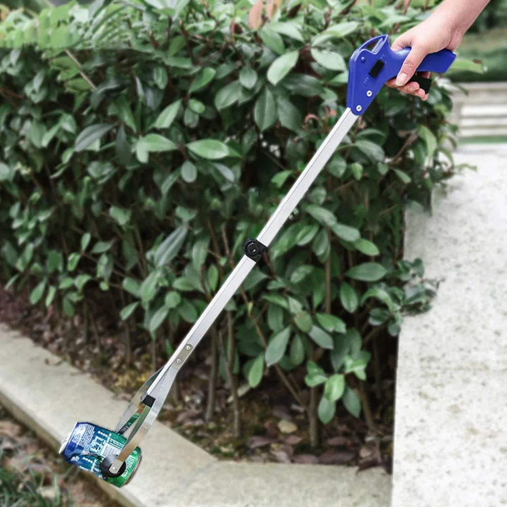 

83cm Foldable Garbage Pick Up Tool Grabber Reacher Stick Reaching Grab Claw Gripper Extend Reach Cleaning Tool