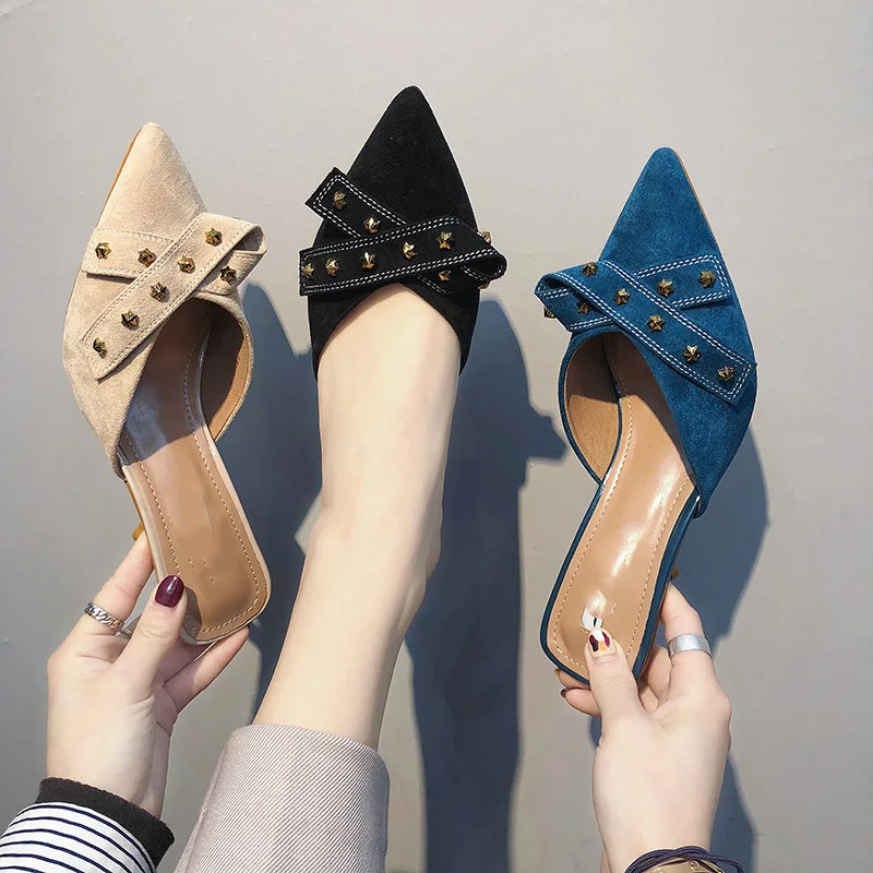 Marea Delle Tallone Di Pantofole Sandali Tacchi Estate Spessore Sottili Flip Sexy Tacco Scarpe Donne Del Flop Alti Trapano Lusso Designer 6SFgfnqwC