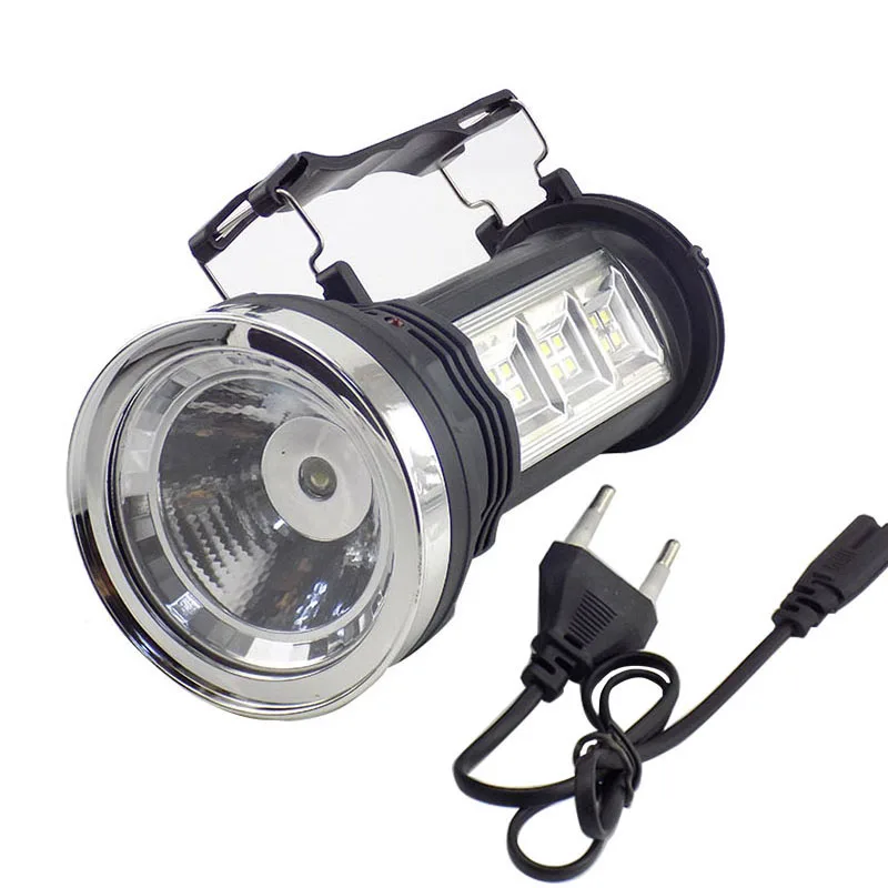 

Multi-Functional Led Flashlight Three button transformation Portable Led Flashlight Solar Power rechargeable built-in battery