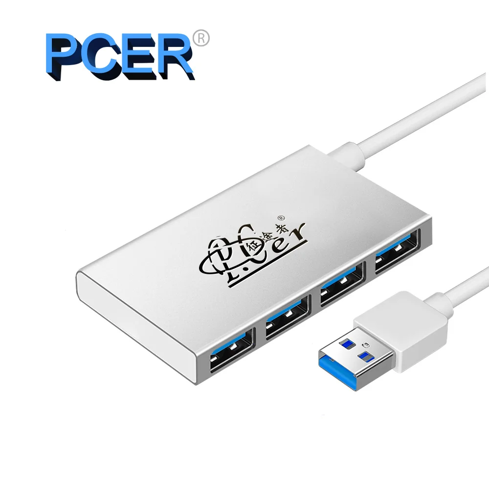 PCER USB HDMI VGA DVI ЛВС USB концентратор док-станция ключ usb-адаптер для компьютера ноутбука мышь клавиатура USB3.0 концентратор 2,0 - Цвет: USB 3.0 HUB