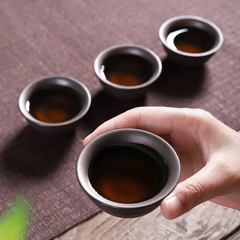 Заводской магазин антикварная керамика китайский стиль подарок чайный набор кунг-фу Творческий полуавтоматический чайный сервиз
