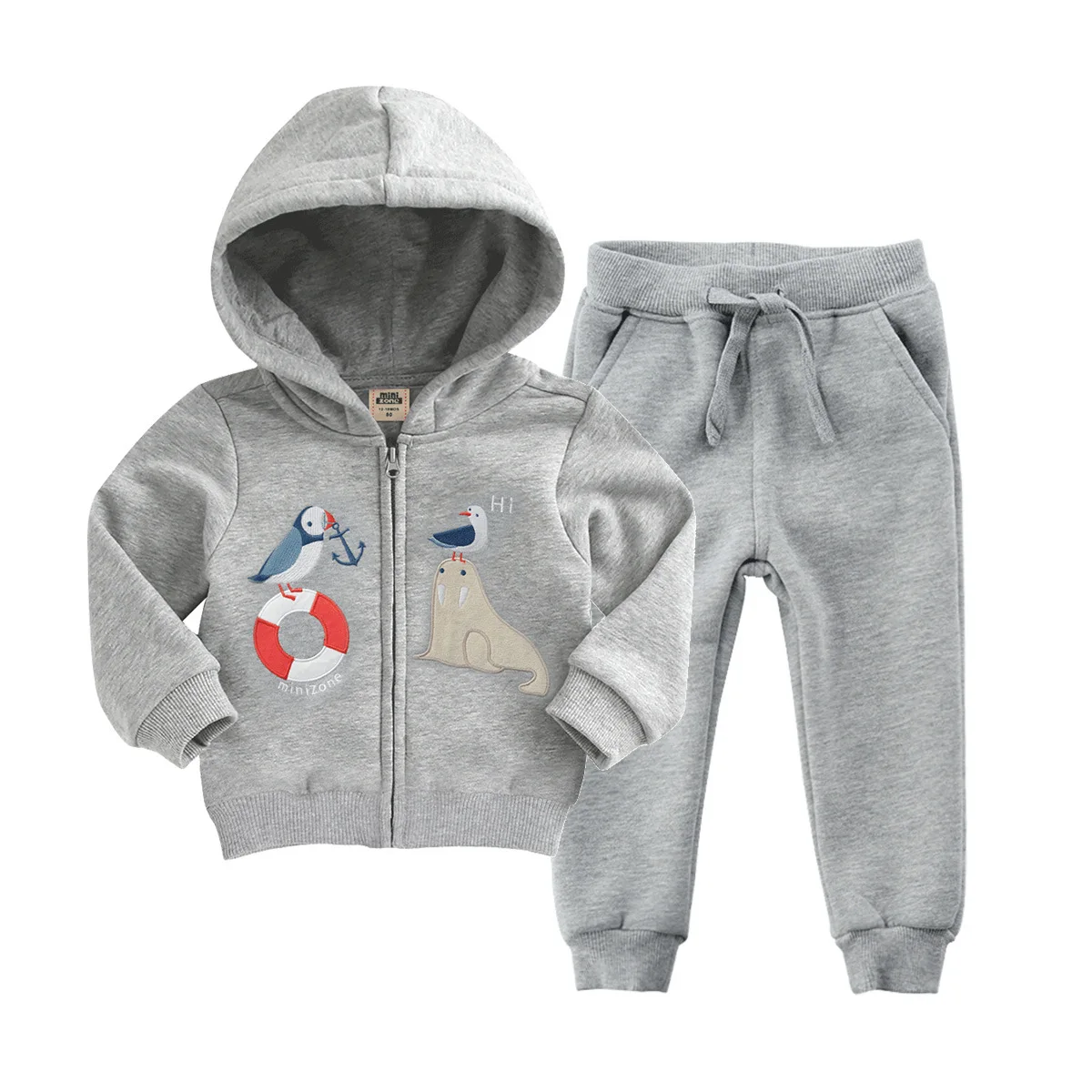 Orangemon Offical Store/Осенняя Одежда для новорожденных мальчиков 2 шт./компл. бархатный