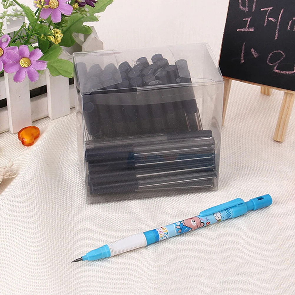 

32pcs/pack (4 Tubes)2mm HB Black mechanical pencil leads with holder
