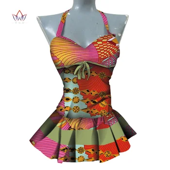 

2020 African Print Wax Shirt for Women Dashiki Sleeveless Africa Clothing Plus Size Traditional African Clothing WY4387
